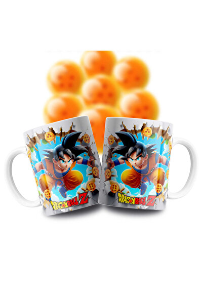 Velorina Dragon Ball Z Themed Porcelain Mug – Colorful Anime Print, Tea & Cof...