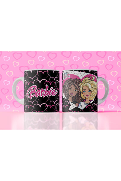 Velorina Barbie Themed Printed Mug – Porcelain, Colorful Pattern, Girl's & Gi...