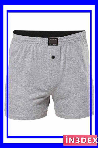 İN3DEX Buttoned Cotton Men's Boxer Large Size