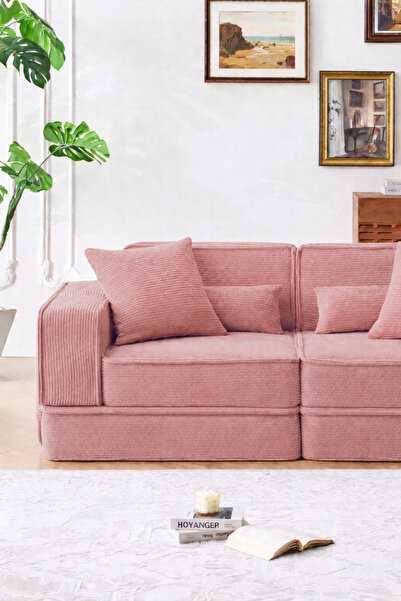 Katt Manora Koltuk Yatak Modüler 2’li – Sünger Kanepe, Yıkanabilir Kılıflı, Ç...