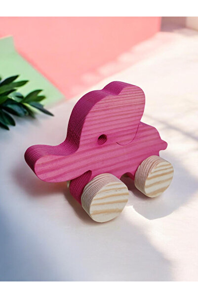 Wooden Toy Elephant Natural Handmade Toy