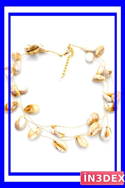 İN3DEX Natural Sea Shell Design Necklace Accessory