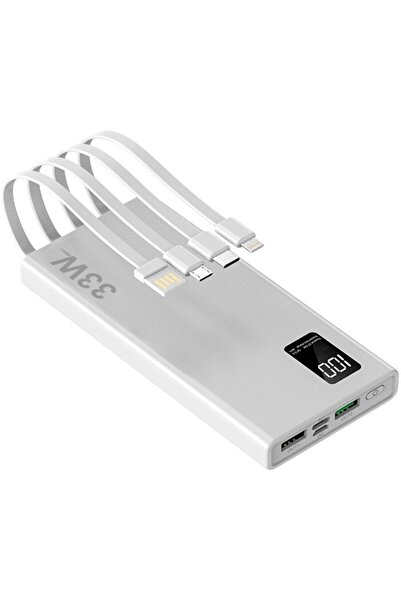 Midcom SR-P29 20000mAh 2xUSB 3in1 USB 33W-PD LCD Ekran Dual El Feneri Micro-T...