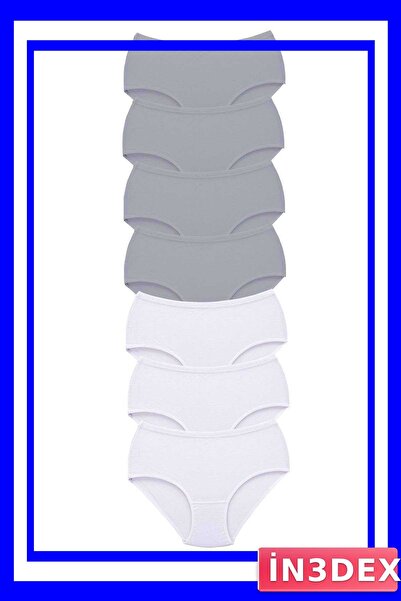 İN3DEX Women's High Waist Bato Panties 7-Pack Thick Elastic