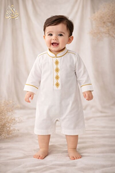 SADEN ثوب بربتوز اطفال مطرز من شادن