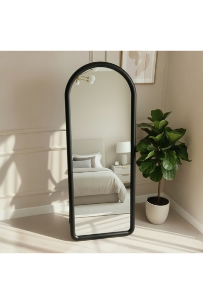 terndat مرايا مودرن بـ لون اسود طابع حديث