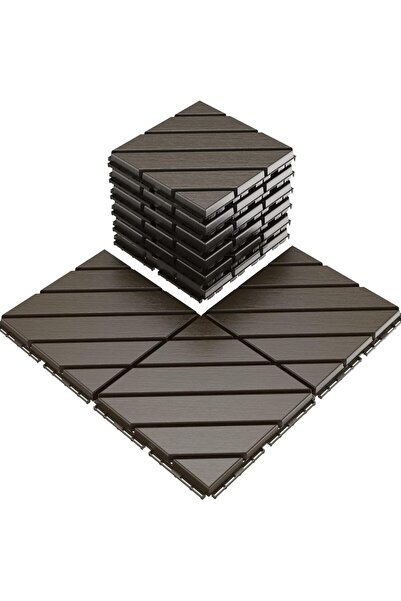 MACVI ® 40-частични модулни плочки за тераса 30x30 см, водо- и UV устойчиви, ...