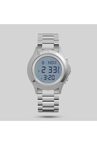 ALFAJR Modern Fajr Watch Stainless Steel Round Silver Model AL 272 S