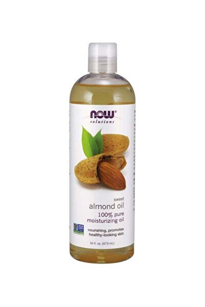 Now Foods زيت اللوز الحلو المرطب، بني، 473 مل