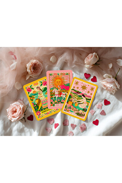 BastetTarot Özel Tasarım Painted in Love Tarot Destesi ve Kitapçığı