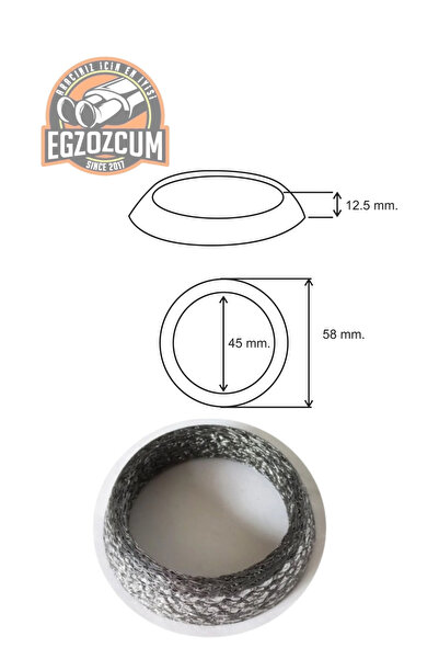 EGZOZCUM Peugeot Partner / Citroen Berlingo 1.9 Dizel Uyumlu Egzoz Boğaz Contası