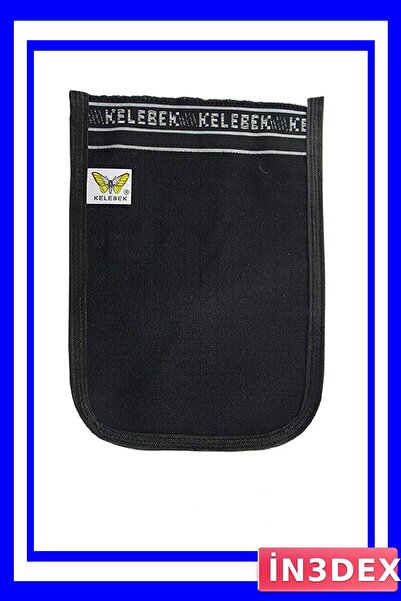 İN3DEX كيس مناشف حمام أسود 25x17 سم