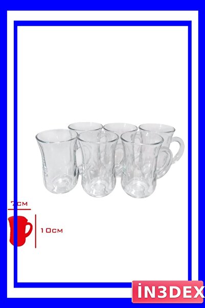 İN3DEX 6 Piece Ceramic Cup Set with Handles