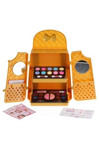 OEM Trusă de înfrumusețare cu geantă aurie cu 2 niveluri