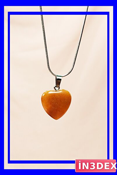 İN3DEX Aragonite Stone Handmade Necklace with 20 cm Chain