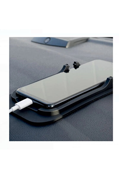 OEM Suport auto pentru telefon, din silicon cauciucat antiderapant, culoare n...