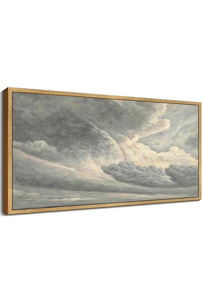 ALAYRA International Clouds in the Sky Landscape Wall Art – Retro Cloudy Scen...