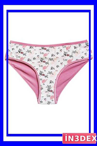 İN3DEX Cotton Lycra Bato Panties with Wide Edge Pattern