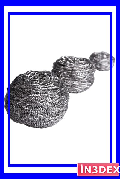 İN3DEX سلك تنظيف الأطباق من الفولاذ المقاوم للصدأ 60 جرام