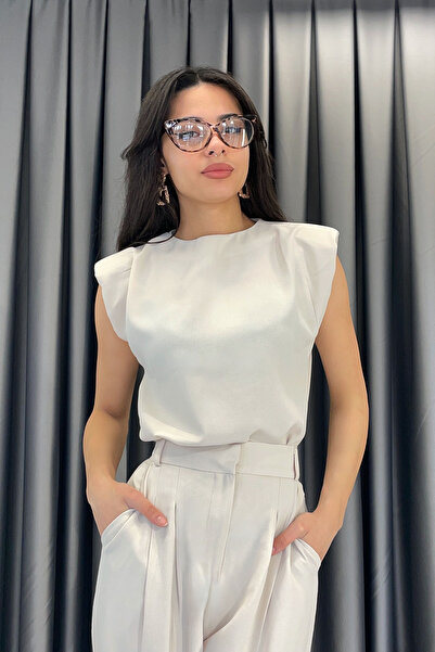 KECHİ WOMAN بلوزة كيتشي ليندا مبطنة بالقماش - حجر تاش