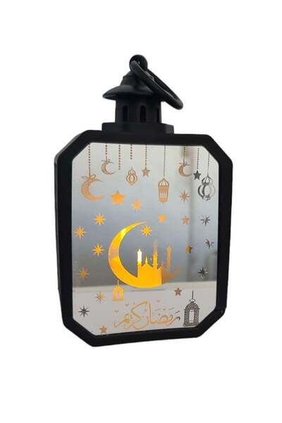 Bashaer Home Ramadan Lantern with LED Light 15 cm