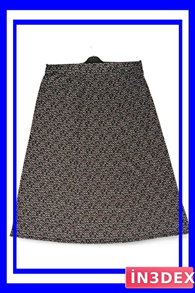 İN3DEX Lycra Combed Cotton Long Skirt with Elastic Waistband