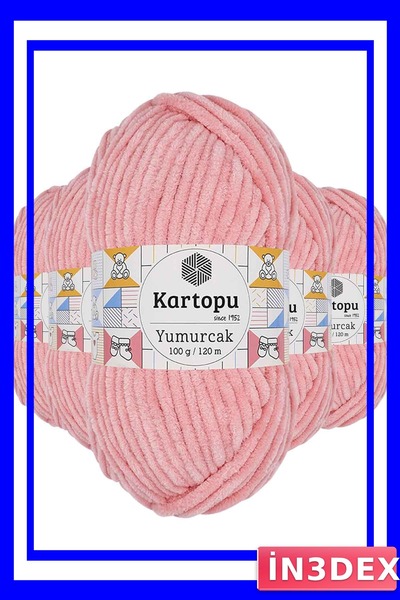 İN3DEX Velvet Textured Hand Knitting Yarn 5-Pack