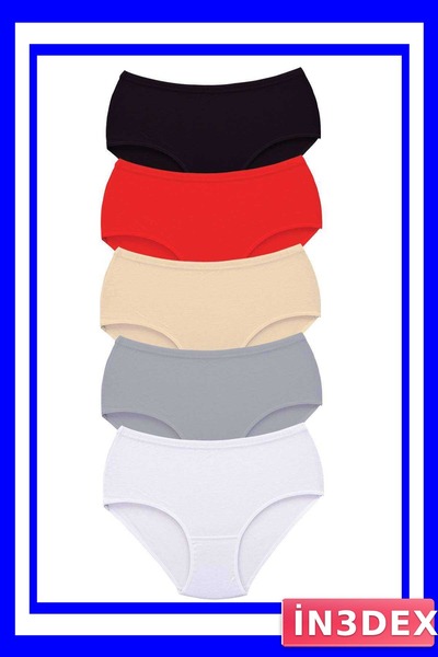 İN3DEX High Waist Bato Panties 5-Pack Thick Elastic