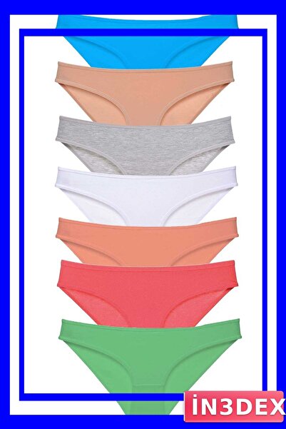 İN3DEX Lycra Women's Slip Panties Set of 7 Economical Package