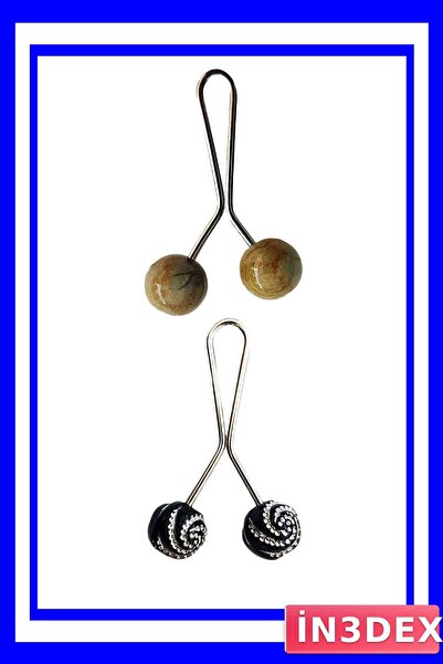 İN3DEX Hijab Scarf and Shawl Fixing Clip Set 2 Pieces