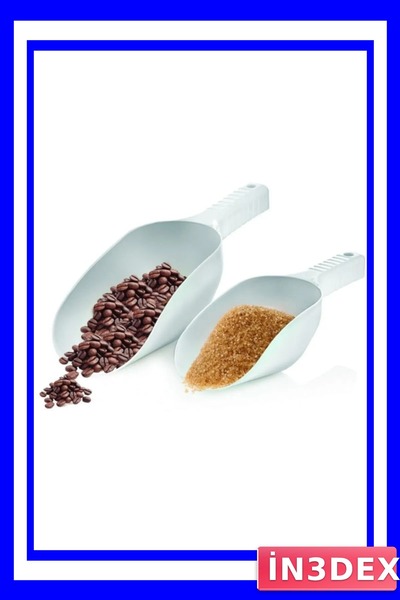 İN3DEX Set of 2 Plastic Shovels for Serving Pulses and Cereals