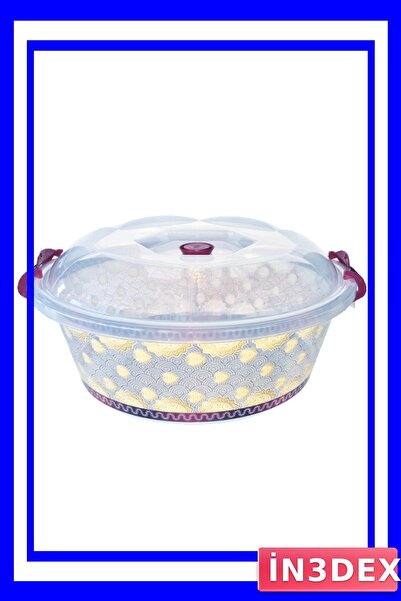 İN3DEX وعاء عجن العجين بغطاء سعة 8 لتر