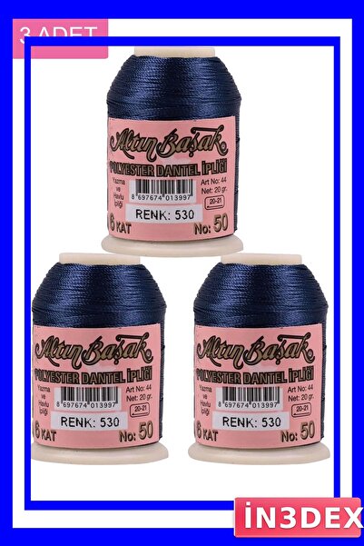 İN3DEX 3 Pieces of Lace Yarn 20 Grams Pack