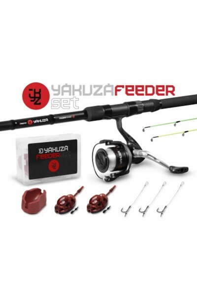 DELPHİN Set lansete feeder YAKUZA 3,00 m, mulinetă 4T + accesorii