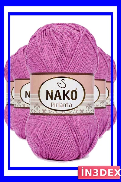 İN3DEX 5 Pieces of Diamond Rose Patterned Wool for Amigurumi Knitting