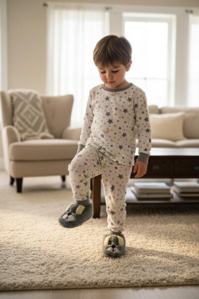 mustey çocuk kreş ayakkabısı ev ayakkabısı panduf