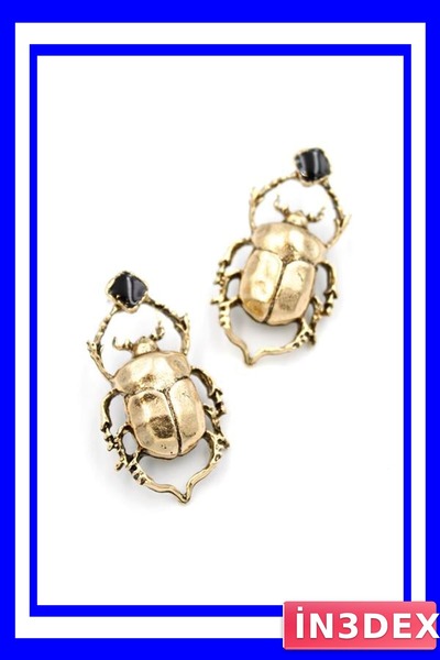 İN3DEX Bronze Insect Design Earring Models