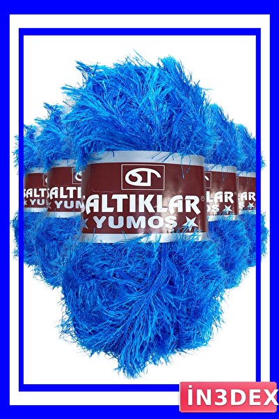 İN3DEX 5 Pieces Set of Soft Hand Knitting Yarns with Beards