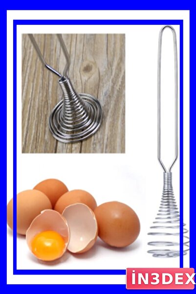 İN3DEX Compact Egg and Liquid Mixer Stainless Metal