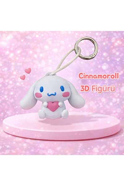 SANRIO Cinnamoroll Licensed 3D Figure Keychain - Eco-Friendly Pla (Polylactic...