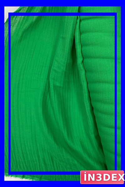 İN3DEX Muslin Cotton Baby Coverlet and Blanket Fabric Emerald Green
