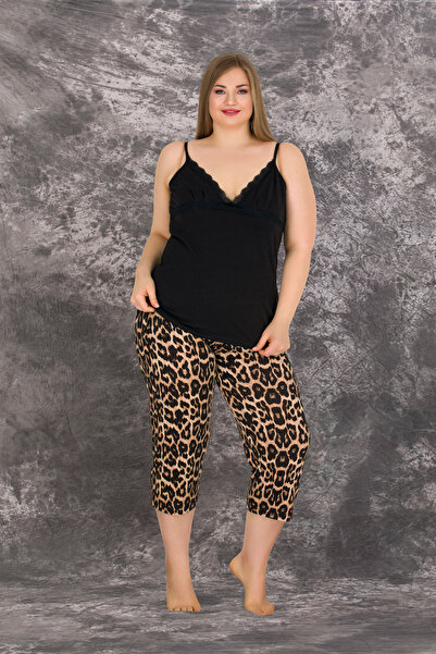 MOPİ Set de pijamale Capri confortabil din viscoză, cu mâneci scurte, mărime ...