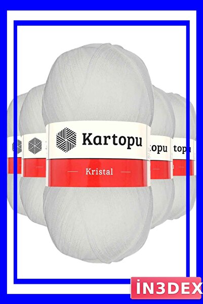 İN3DEX Double Layered Crystal Fiber String 5 Pieces White Color