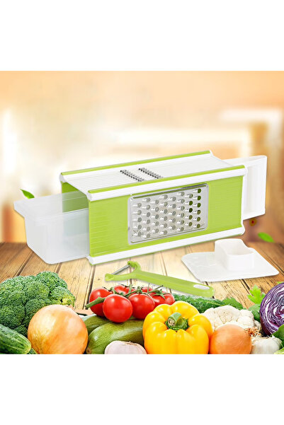 Al Nokhba مبشرة مطبخ متعددة الأغراض من الفولاذ المقاوم للصدأ - قطاعة للخضراوا...