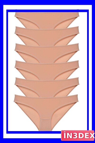 İN3DEX 6-Piece Lycra Women's Slip Panties Set Economic Package