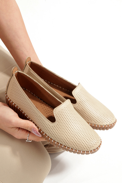 Nanis shoes Genuine Leather Orthopedic Sole Women's Casual Shoes