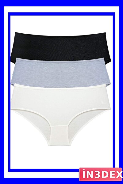İN3DEX High Waist Bato Panties Set for Women 3 Pieces