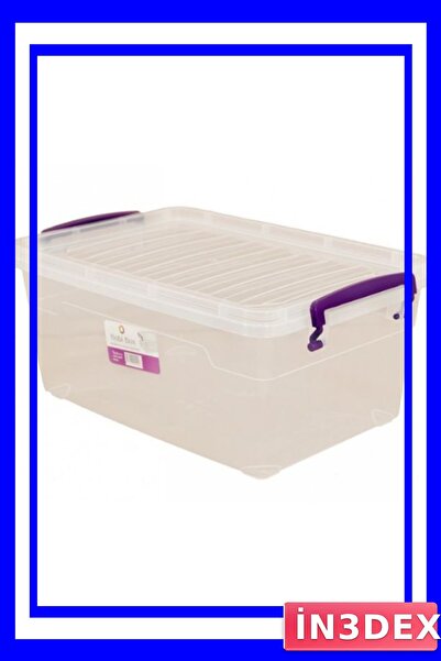 İN3DEX Transparent Rectangular Storage Container with 30 Liter Capacity