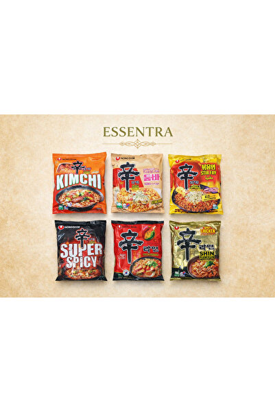 Essentra Home ESSENTRA 6’lı Ekonomik Kimchi Aromalı Hazır Noodle 140g – Acılı...