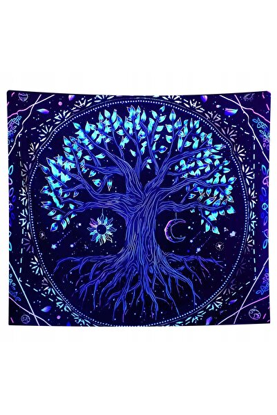 Other UV WALL DECORATION Fluorescent PAINTING TAPESTRY REFLECTIVE 150cm XXL Tree